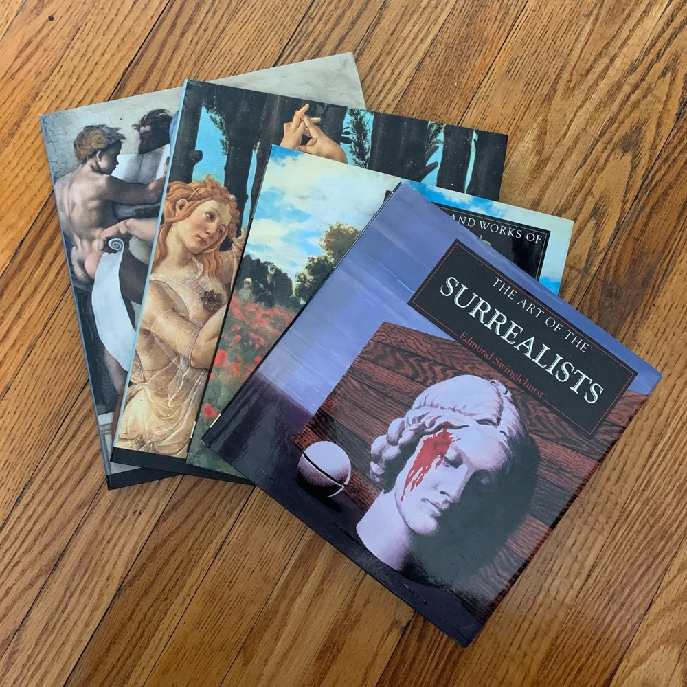 4 Classic Artist Coffee Table/ Reference Books